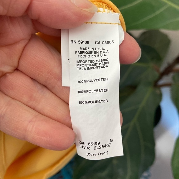 Final Sale!!! KAREN KANE Marigold V-Neck Ruffled High Low Tiered Dress M USA - Picture 8 of 11